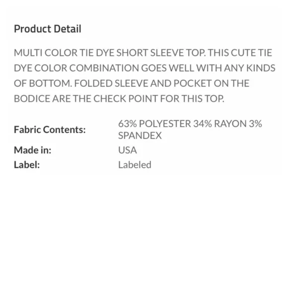 ❤️ Pretty tie dye top, size large. - Picture 10 of 11